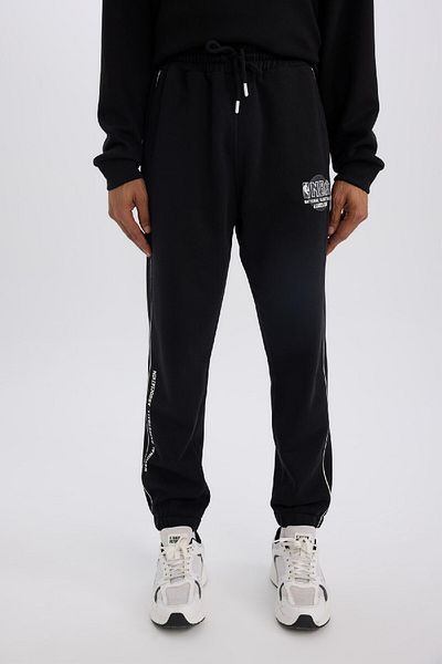 DeFacto Φούτερ NBA Wordmark Fit Thick Jogger με τσέπες και ελαστικά πόδια 3200217