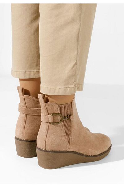 B T Shoes Ghete cu platforma Sherilyne kaki