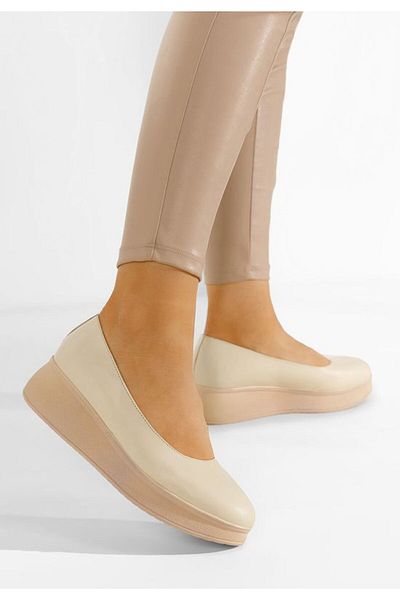 B T Shoes Pantofi cu platformă Cantoria bej