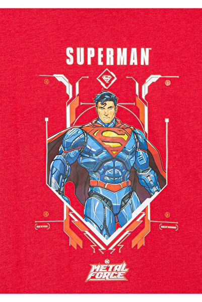 Mavi Superman Printed Red Regular Fit T-shirt - 6610239 -70477