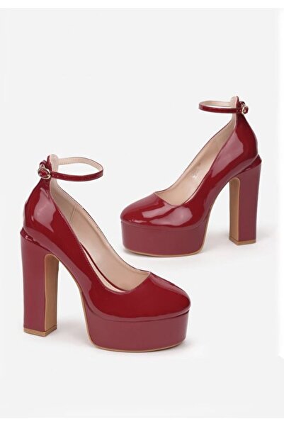 B T Shoes Matea platform shoes with thick heels in dark green