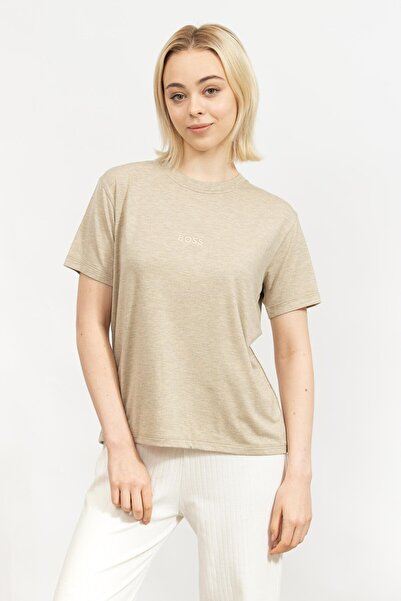 BOSS Kadın Bisiklet Yaka T-shirt