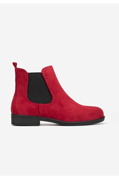 B T Shoes Zelmira women's red chelsea boots