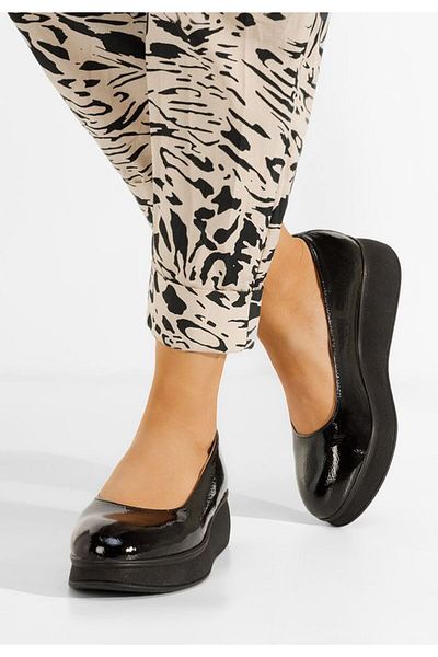 B T Shoes Pantofi cu platformă negri Cantoria V3