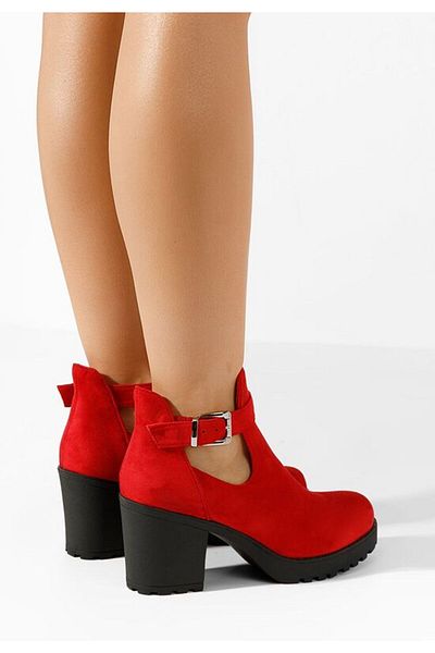 B T Shoes Nomaria red autumn boots