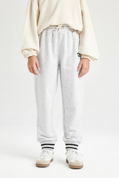 DeFacto Girl's Printed Jogger Sweatpants - Elastic Waist Leg D3205A824Wn