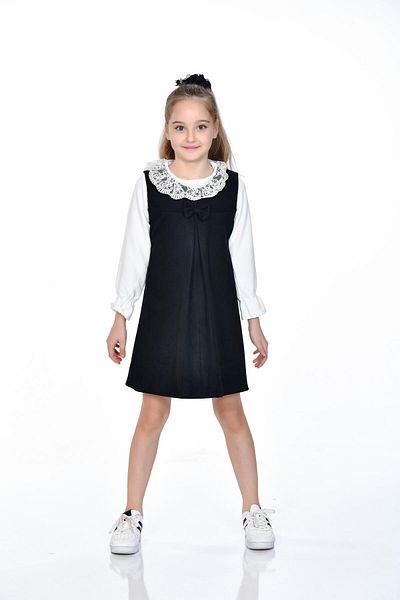Kamex Girl's Salopet with Lace Collar