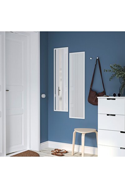 IKEA LILJETRÄD Mirror, White, 30x115 cm – Wall Mount, Vertical or Horizontal Use