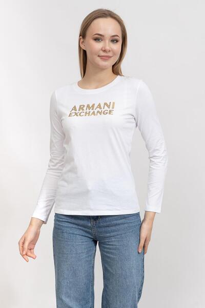 Armani Exchange Kadın Bisiklet Yaka T-Shirt