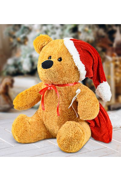 Özgüner Oyuncak 55 cm My Rose Teddy Bear Santa Claus Plush Teddy Bear with Cape