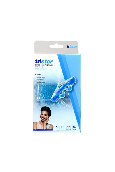 trister قناع عين من الخرز البارد/الساخن، متوسط الحجم، آمن للاستخدام في الميكروويف: TS-599HCB-EY-M