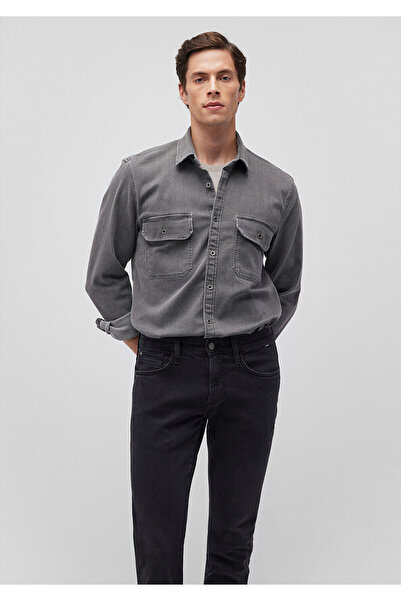 Mavi Cămașă gri din denim cu croială obișnuită / croială obișnuită 0211342 -8...