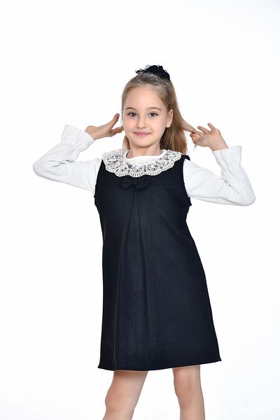 Kamex Girl's Salopet with Lace Collar