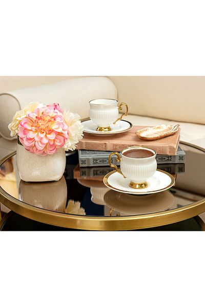 Madame Coco Yolande Pensee 4-teiliges Kaffeetassen-Set