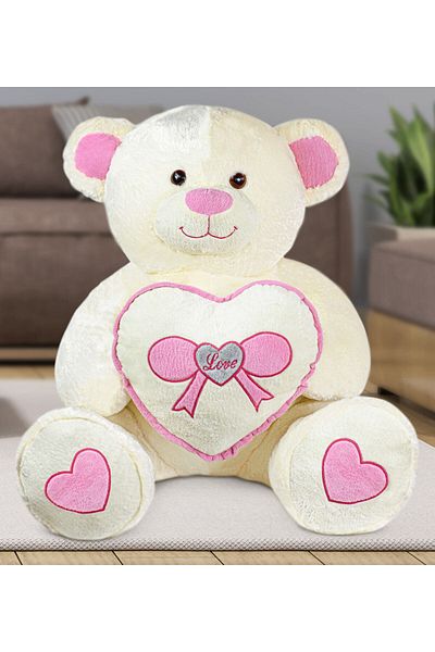 Pababo 100% Domestic Big Heart Teddy Bear