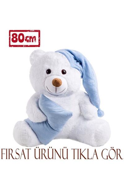 Özgüner Oyuncak 80 Cm Yastıklı Uyku Arkadaşı Peluş Ayıcık