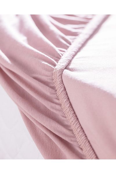 Madame Coco Valeria Bettlaken, Kingsize, 100 % Baumwolle, elastisch, gekämmt, Altrosa
