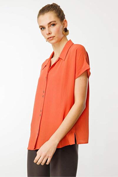 Desen Triko Women's Crepe Fabric Glitter Shirt Tile