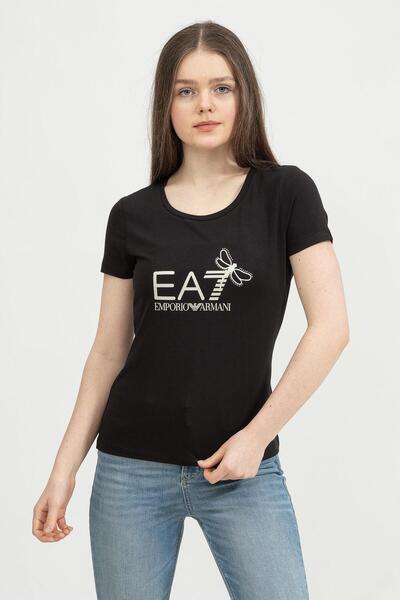 EA7 Tricou de damă cu guler rotund