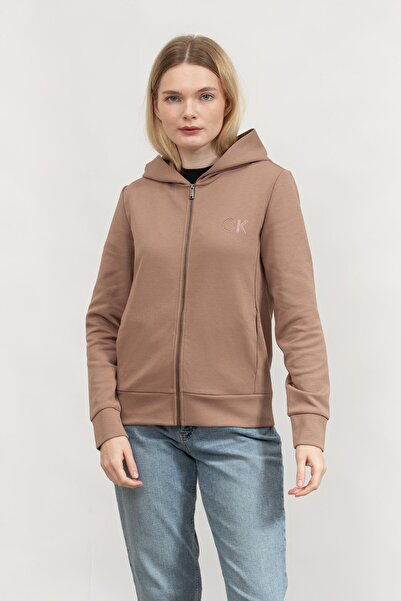 Calvin Klein Kadın Fermuarlı Sweatshirt