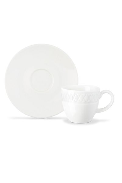Madame Coco Loris 6er-Set Kaffeetassen - Weiß - 90 ml