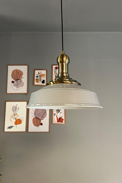 Bamyum Carmelo Gri Renk Asaletli Tekli Avize Uzun Eskitme Tokmak Başlık Sarkıt Lamba Salon Aydınlatma