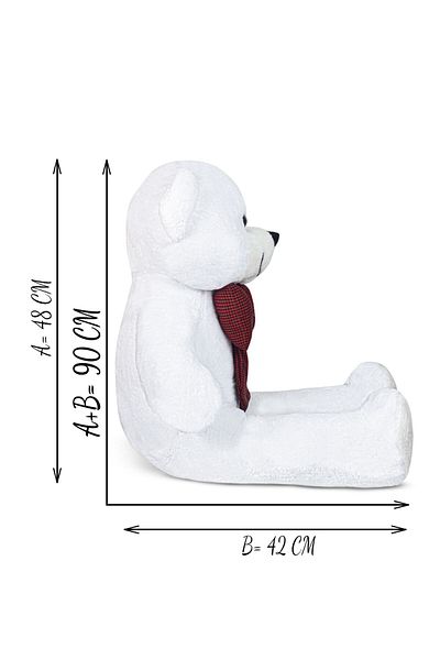 ÖZGÜNER 90 cm Wide 100% Domestic Bow Tie Teddy Bear