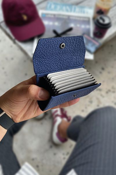 LETERRA GENUINE LEATHER ACCORDION CARD HOLDER
