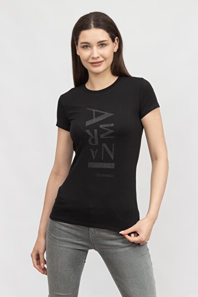 Armani Exchange Kadın Bisiklet Yaka T-Shirt
