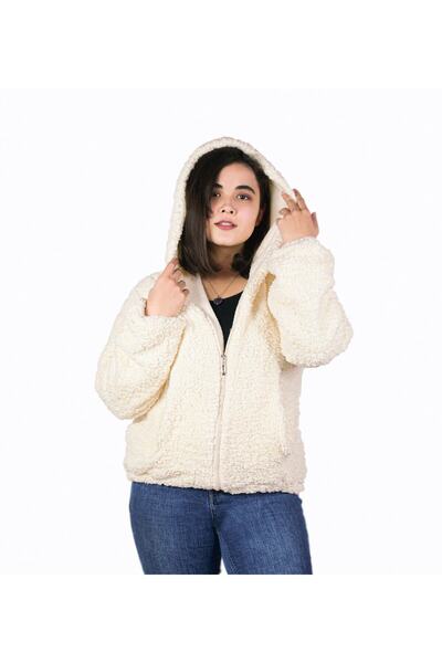 Pababo Oversize Astarlı Peluş Ceket