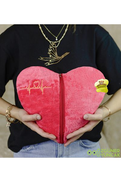 Pababo 50 Cm Plush Heart Bear - With Surprise Detail