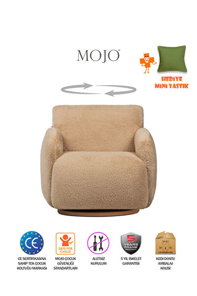 MOJO Mango Twist Dönen Ayaklı Çocuk Koltuğu Vizon