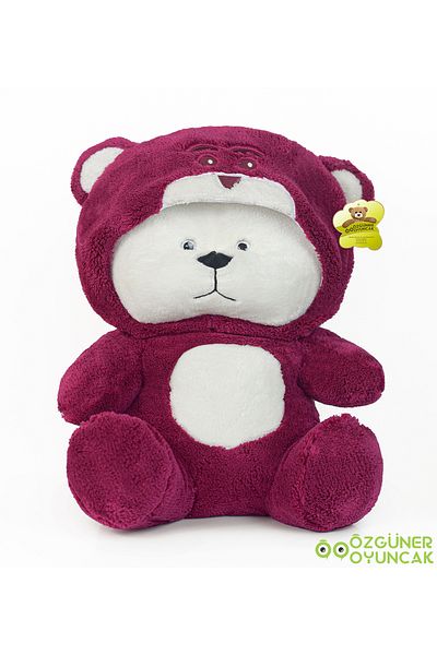 Pababo Uykumcuk Gold - 90 Cm Plush Bear, Hooded Special for Lover (100% Domestic)