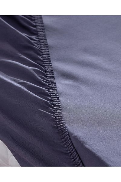 Madame Coco Manon Single Plus Bettlaken, 100 % Baumwolle, elastisch, Ranforce, Violett