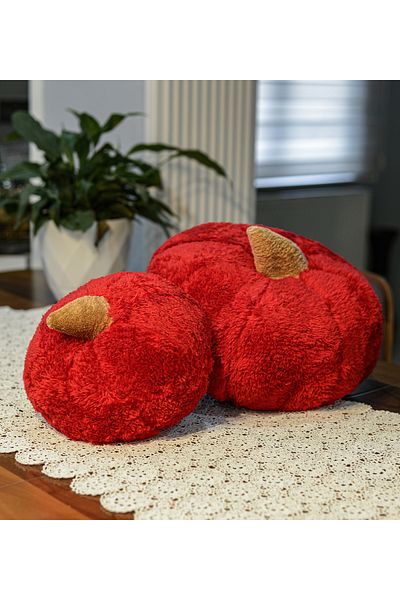 Özgüner Oyuncak Decorative Pumpkin Pillow 2-Piece Throw Pillow Sweet Design for Home