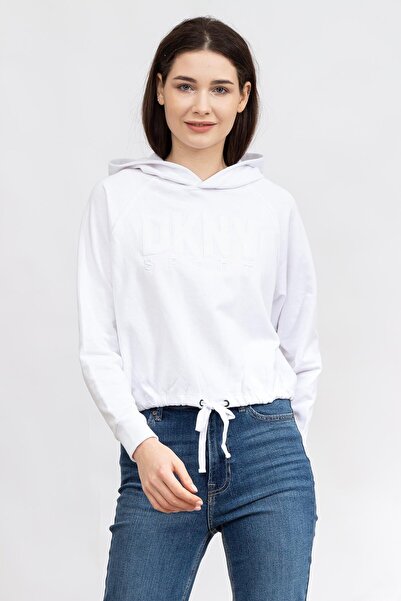 Dkny Terry Women's Hooded Sweatshirt
