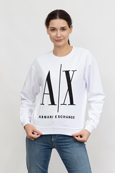 Armani Exchange Kadın Bisiklet Yaka Sweatshirt