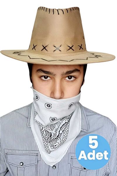 Mood Agenda Καπέλο καουμπόι Nubuck Bandana 5 τεμαχίων (8-14 ετών)