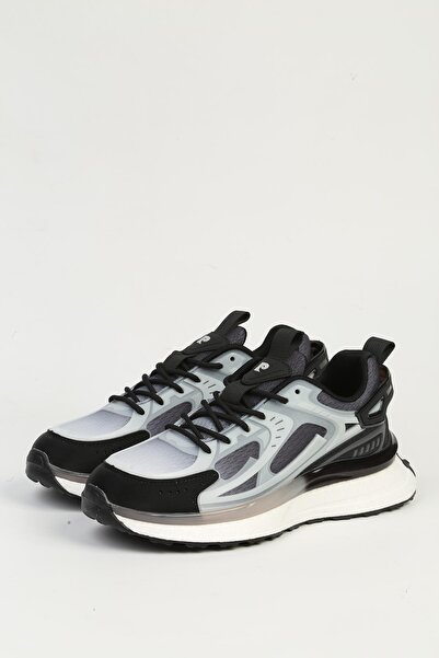 Pierre Cardin Gri Siyah Erkek Spor Ayakkabı İTHAL PCI-10105