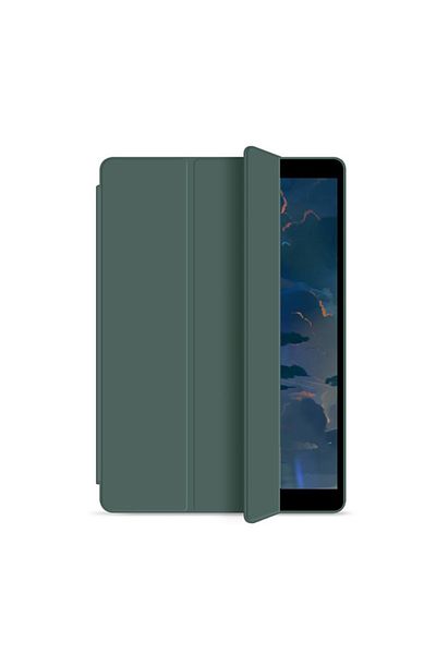 Choice جراب Tbtic Tablet لجهاز iPad Air 3 10.5 Pro باللون الأخضر الداكن، مناسب لأجهزة Air 5 4 10.9 Pro 11 10th Funda 9th 8th 7th Gene