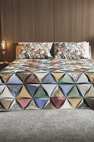 MonoHome Jacquard Pique Set - 3D Digital Printed Cotton Deep Triangle