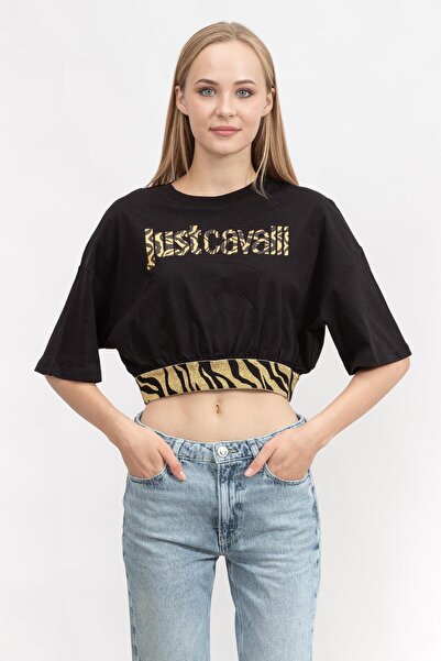 Just Cavalli Kadın Bisiklet Yaka T-shirt74pbhg02cj300