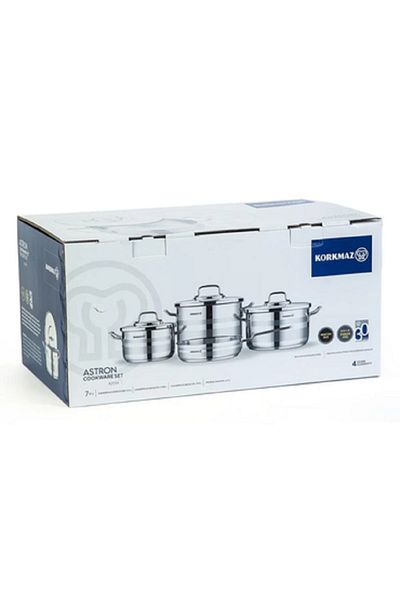 KORKMAZ Korkmaz Turkish stainless steel cookware set
