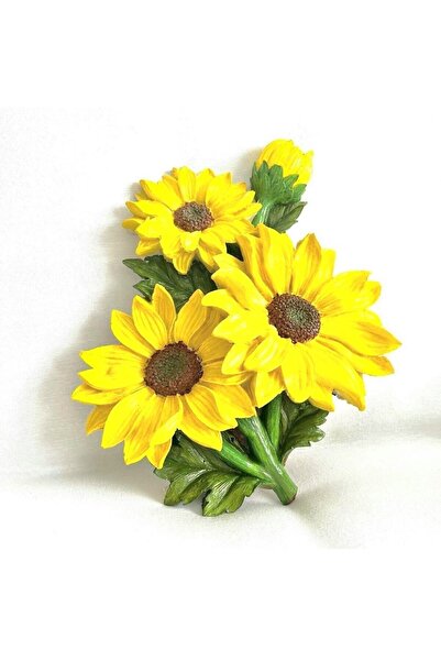 morlalem m Dev Ayçiçeği Aster Kasımpatı Buketi Çiçeği 25cm Silikon Kalıp K-46...