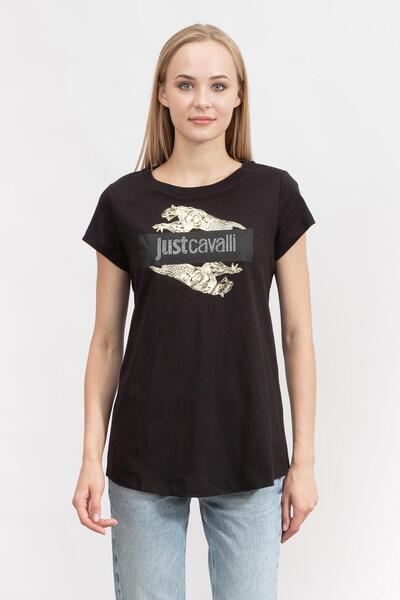 Just Cavalli Kadın Bisiklet Yaka T-shirt74pbhf07cj200