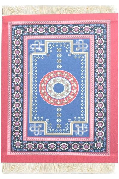 MIBRU Elegant Oriental Design Coffee Cup Coasters – Multi-Purpose Rug Mat for Office & Home