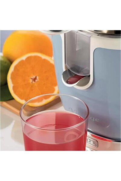 ARIETE Citrus juicer Ariete 0413CR/BL Vintage, power 85W, Stainless steel, with handle (Cream/Blue)