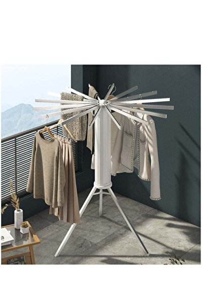 Yelajoy Three-Legged Drying Rack, Folding, Adjustable Height, Space-Saving, Suitable for Indoor and Outdoor