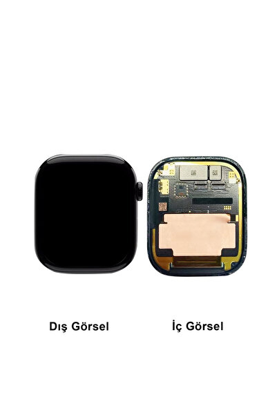 Teknonet Watch Series 10 46 mm Uyumlu Lcd+Dokunmatik - Siyah