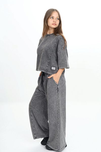 HayKids Σετ φόρμας για κορίτσια - Crew Neck Washed Rope